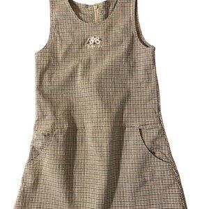 Vintage OshKosh Plaid Jumper Dress
